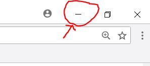 Minimize icon